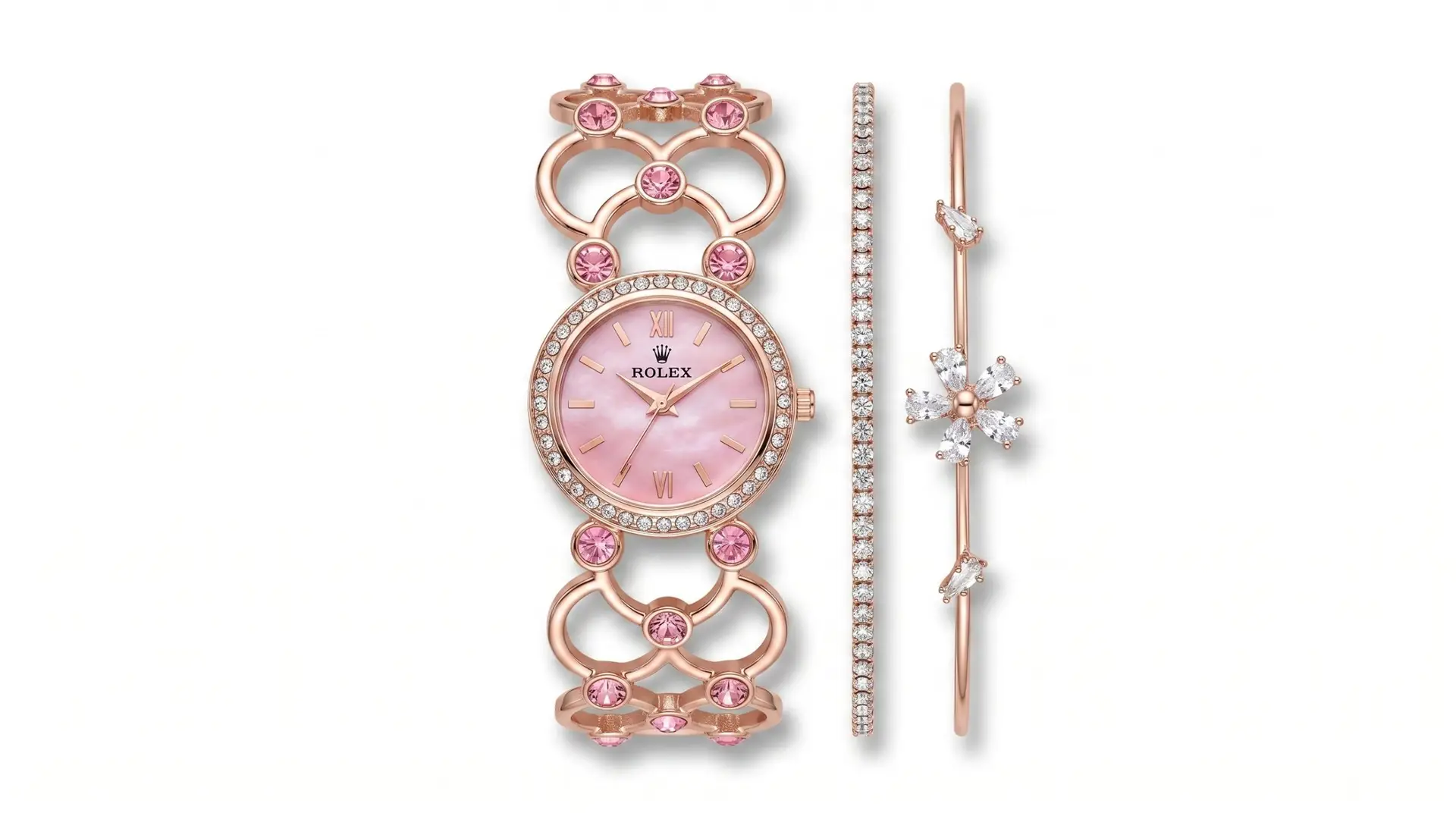 ladies combo set 💕 watch with bracelet ladies combo set 💕 watch with bracelet