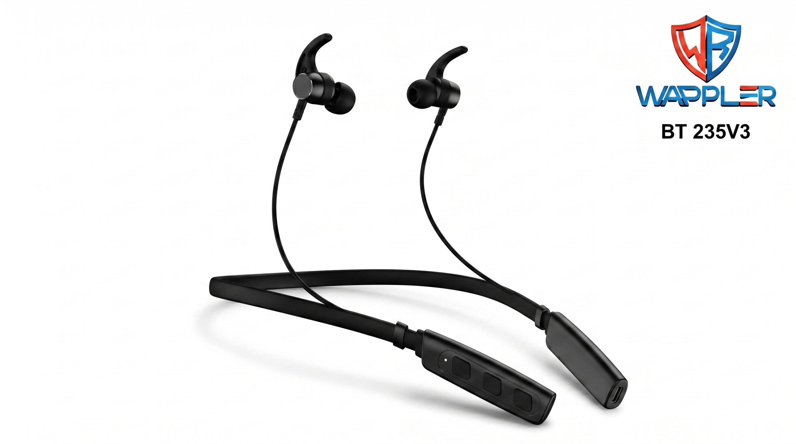 wappler bt 235v3 bluetooth neckband wireless earphones wappler bt 235v3 bluetooth neckband wireless earphones
