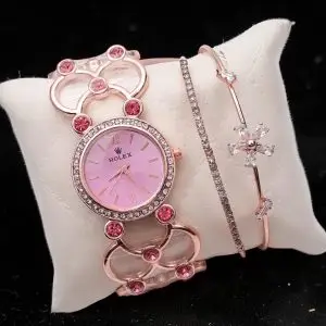 ladies combo set 💕 watch with bracelet